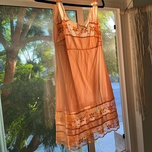 Vintage peach slip dress